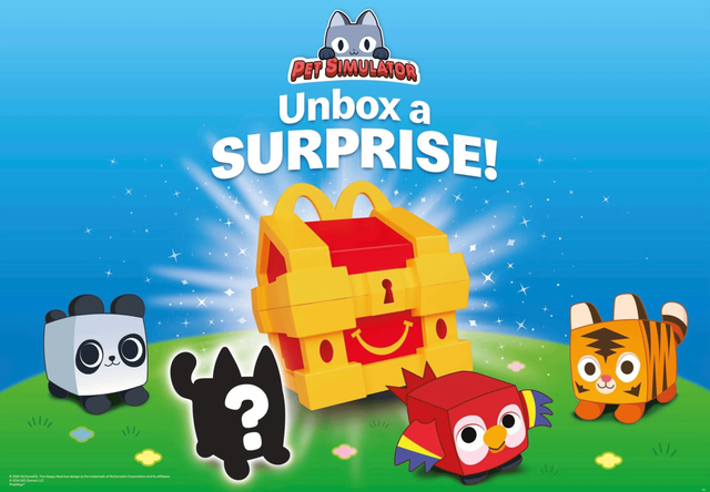 Pet Simulator Happy Meal toy figures